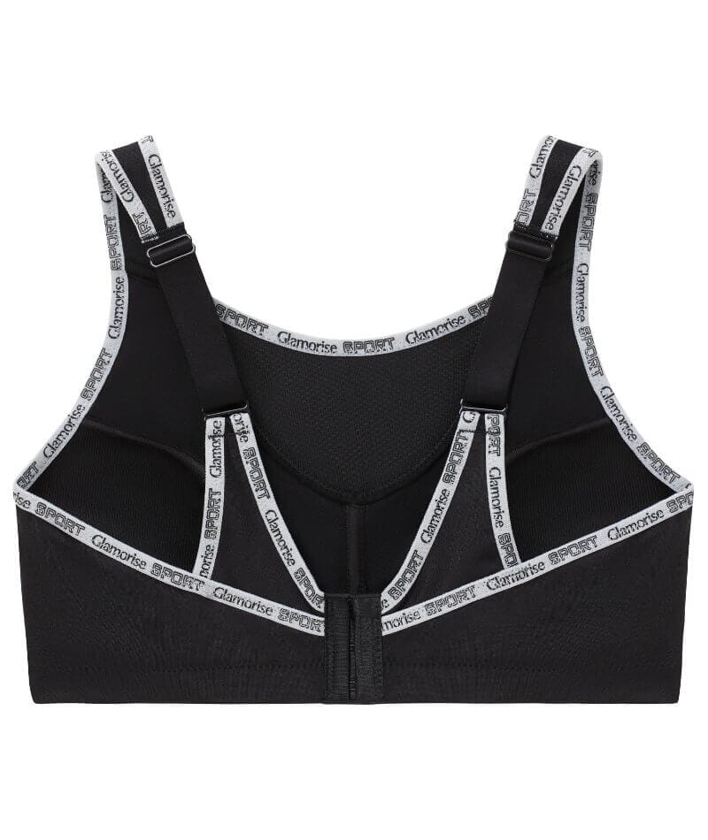Glamorise No-Bounce Camisole Wire-free Sports Bra - Black Bras 