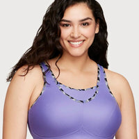 Glamorise No-Bounce Camisole Wire-Free Sports Bra - Purple