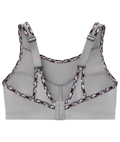 Glamorise No-Bounce Camisole Wire-free Sports Bra - Soft Gray Bras