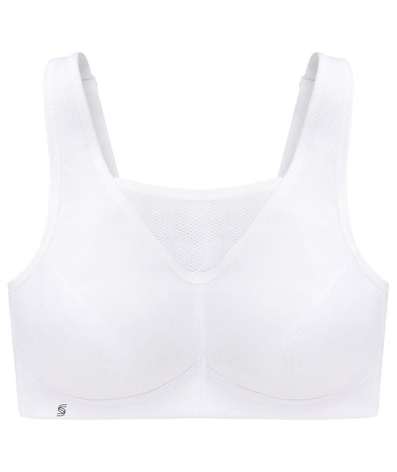 Glamorise No-Bounce Camisole Wire-free Sports Bra - White Bras 