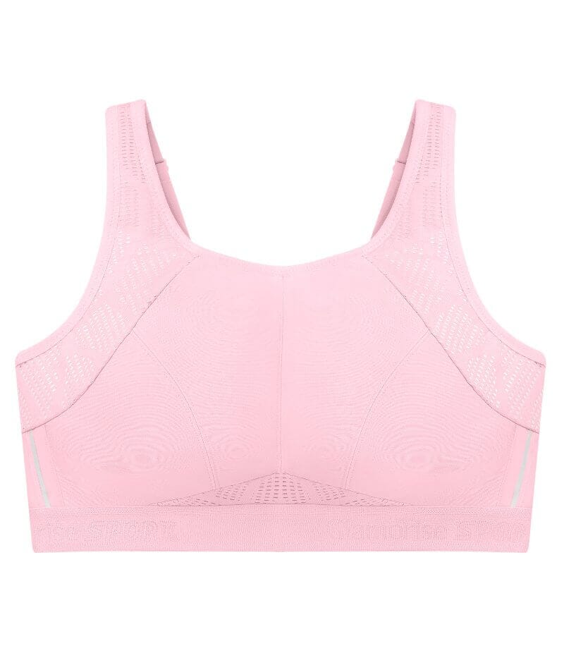 Glamorise No-Bounce Camisole Wire-free Sports Bra - Parfait Pink Bras 