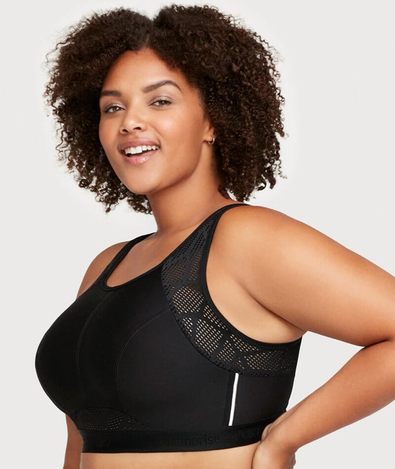 Glamorise Vrouwen No-Sweat Mesh Sport BH Wirefree # 1068 Sport BH (Pack Van 1