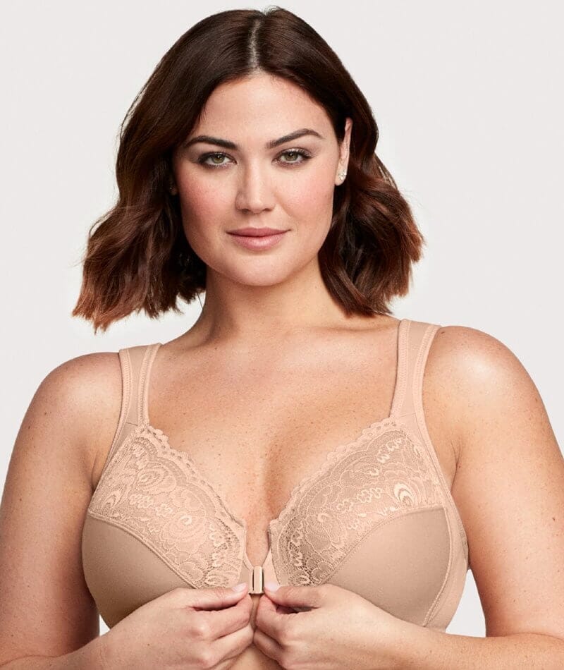Buy Sans Complexe Clara Wirefree Front Closure Bra with Lace Online