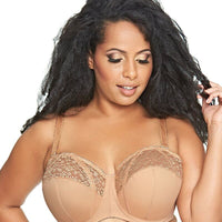 Goddess Adelaide Underwired Strapless Bra - Sand