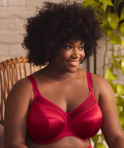 Goddess Keira Underwired Banded Bra - Crimson Bras