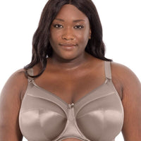 Goddess Keira Underwired Banded Bra - Pebble