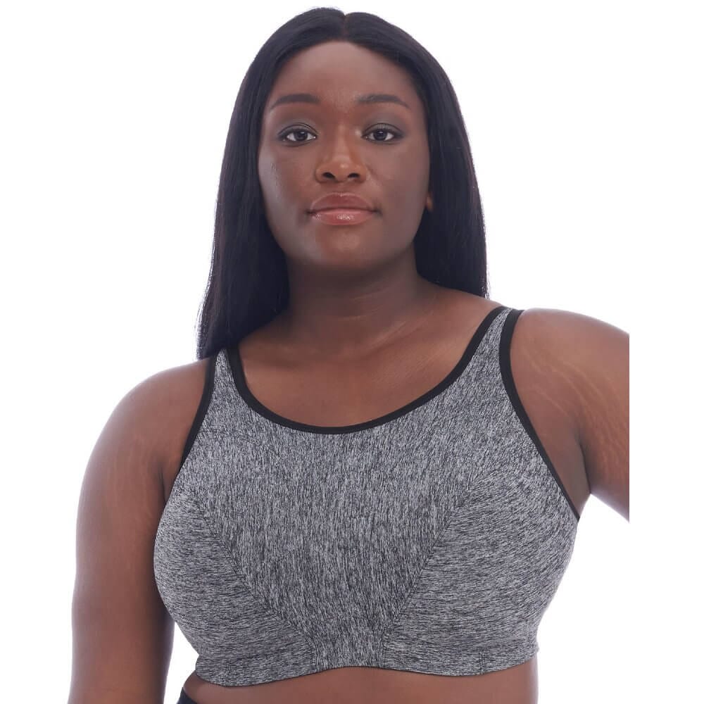 Anita Women's Wire-Free Sports Bra 2-Pack - Maximum Support For High Impact (Heather Grey, Size 30E)
