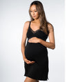 Hotmilk Dream Regular Fit Maternity & Nursing Nightie - Black Camisole