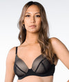 Hotmilk Lunar Eclipse Plunge Contour Nursing Bra - Black Bras