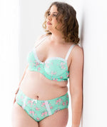 Lady Emprezz Laverne High Rise Brief - Aqua Vintage Knickers 