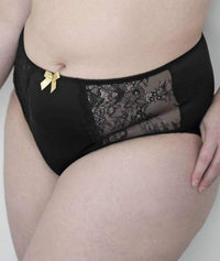 Lady Emprezz Rizzo High Waist Brief - Black/Nude