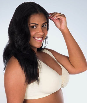 Leading Lady The Meryl Cotton Front Opening Wire-free Leisure Bra - Ec -  Curvy