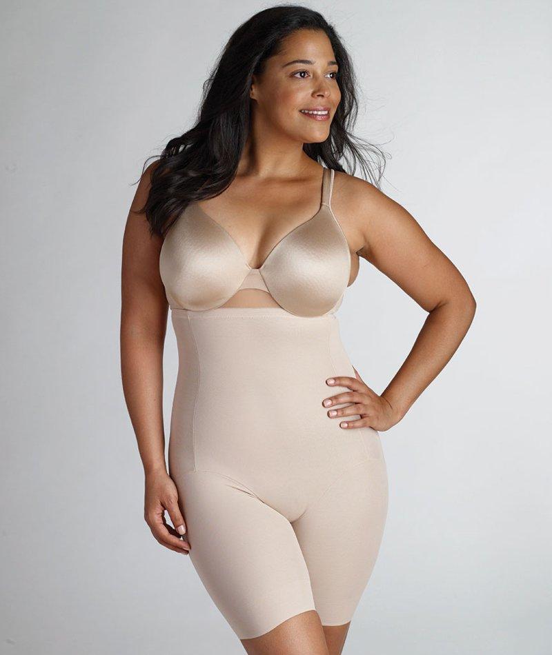 Naomi & Nicole Unbelievable Comfort Plus High Waist Long Leg - Nude