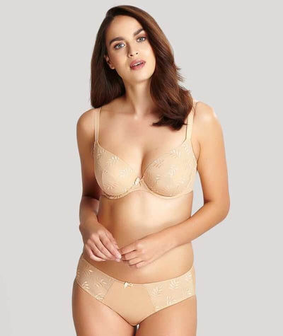 Panache Tango Underwired Plunge Bra - Nude Bras