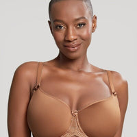 Panache Cari Moulded Spacer Underwired T-Shirt Bra - Caramel