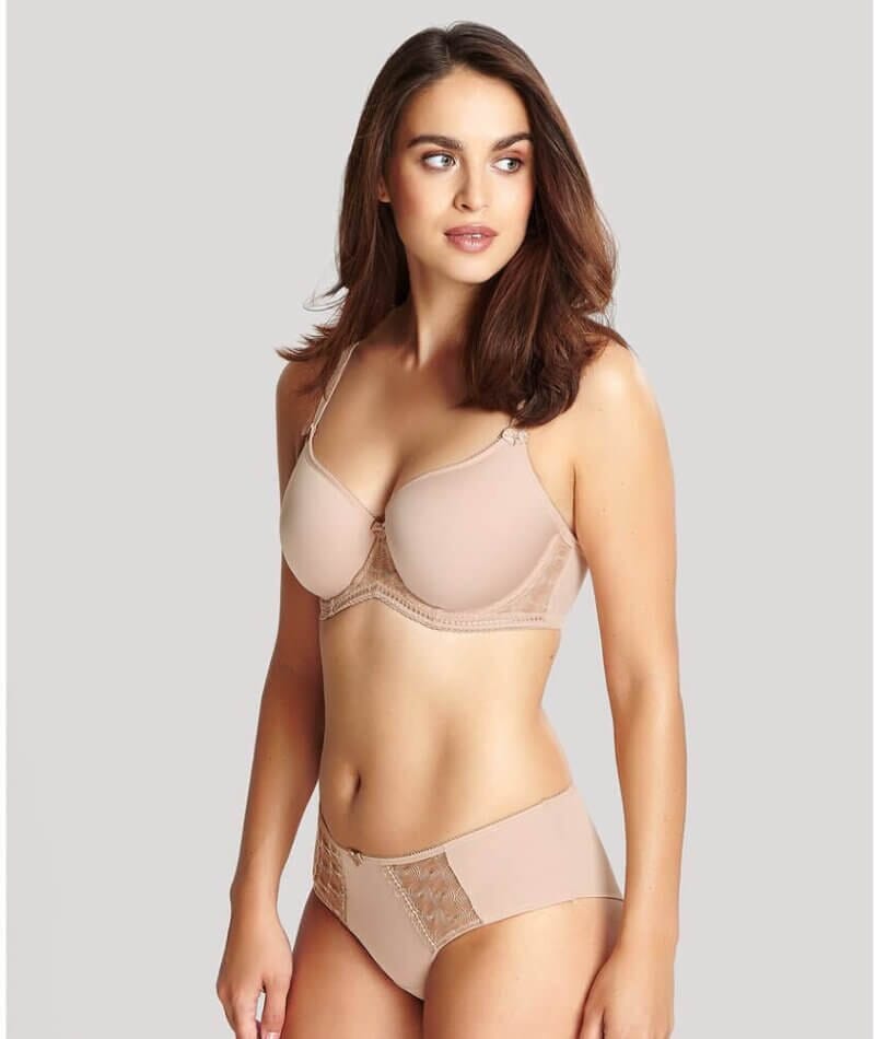 Panache Cari Moulded Spacer Underwired T-Shirt Bra - Champagne - Curvy