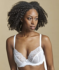 Panache Ana Underwired Plunge Bra - White