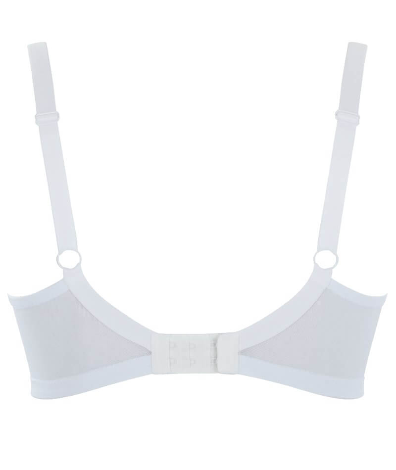 Panache Ana Underwired Plunge Bra - White Bras 