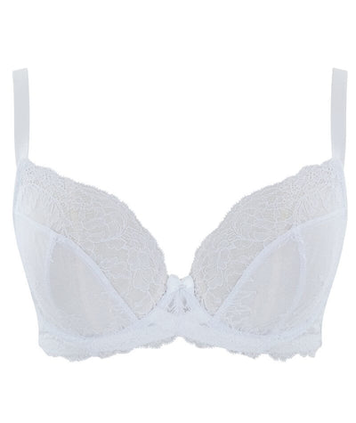 Panache Ana Underwired Plunge Bra - White Bras