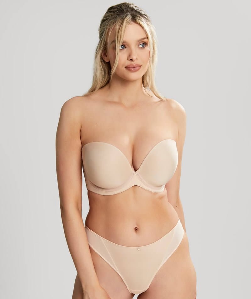 Panache Faith Moulded Strapless Bra - Latte - Curvy