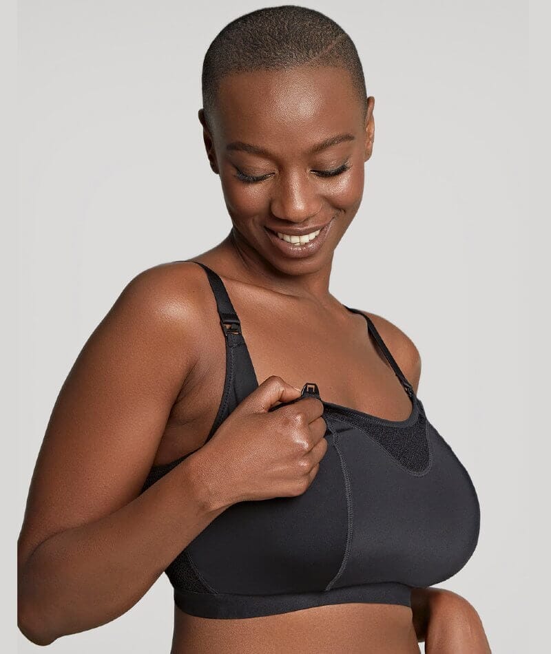 Panache Katherine Maternity & Nursing Wire-free Bra - Black - Curvy