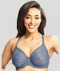 Panache Radiance Moulded Full Cup Underwire Bra - Steel Blue Swatch Image