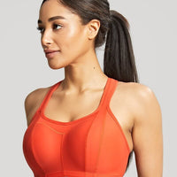 Panache Sport Wire-free Racerback Sports Bra - Sunrise Orange