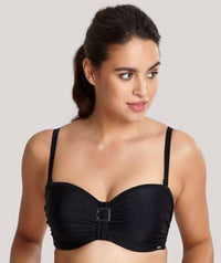Panache Swimwear Anya Bandeau Balconnet Bikini Top - Black