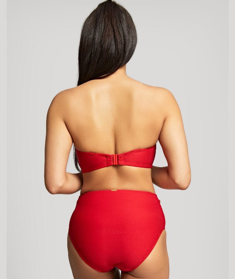 Panache Swimwear Marianna D H Cup Bandeau Bikini Top Crimson