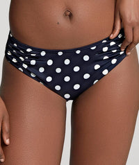 Panache Swimwear Anya Riva Spot Gather Pant Bikini - Navy/Vanilla