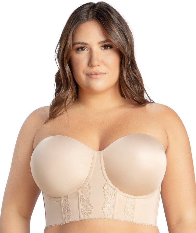 Parfait Elissa Seamless Underwire Padded Longline Strapless Bra - Euro -  Curvy