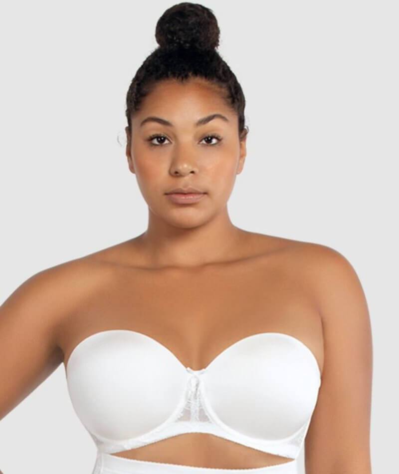 Parfait Elissa Underwired Strapless Bra - Pearl White - Curvy