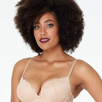 Pleasure State My Fit Lace Plunge Bra - Frappe