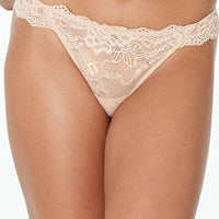 Pleasure State My Fit Lace Thong Brief - Frappe
