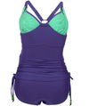 Rosewater Shake Fuller Flexi Wire Maternity Tankini Swimwear Set - Purple Swim