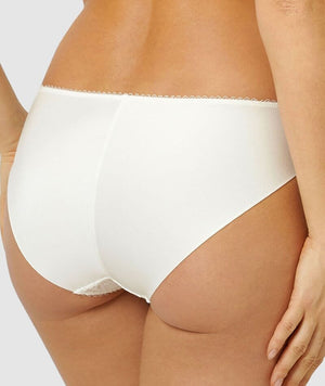 Sans Complexe Ariane Classic Lace & Microfiber Brief - Ivory Knickers 