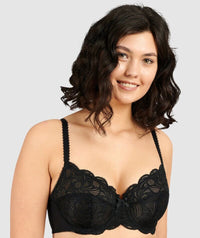Sans Complexe Ariane Full Cup Underwired Lace Bra - Black