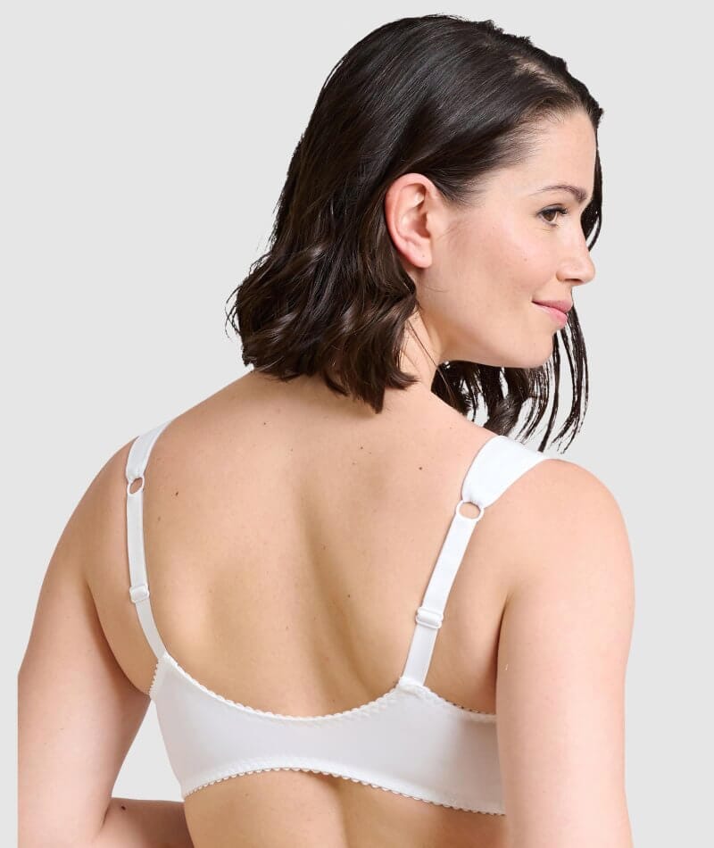 Women Wireless Bras Cotton Front Close T-Back Bra Lady Wire Free