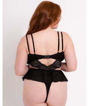 Scantilly After Hours Stretch Lace Teddy - Black Bodysuits & Basques 