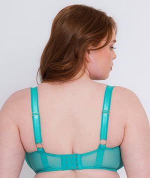 Scantilly Authority Balcony Bra - Blue Lagoon Bras 