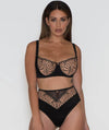 Scantilly Fallen Angel Balcony Bra - Black Bras