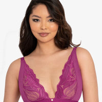 Scantilly Indulgence Wire-free Bralette - Orchid/Latte
