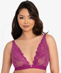 Scantilly Indulgence Wire-free Bralette - Orchid/Latte