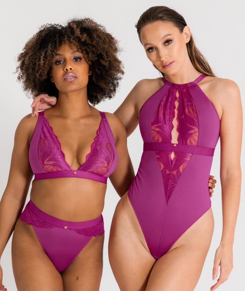 Scantilly Indulgence Bralette - Orchid/Latte Bras 