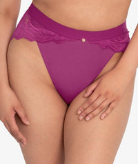 Scantilly Indulgence High Waist Brief - Orchid/Latte