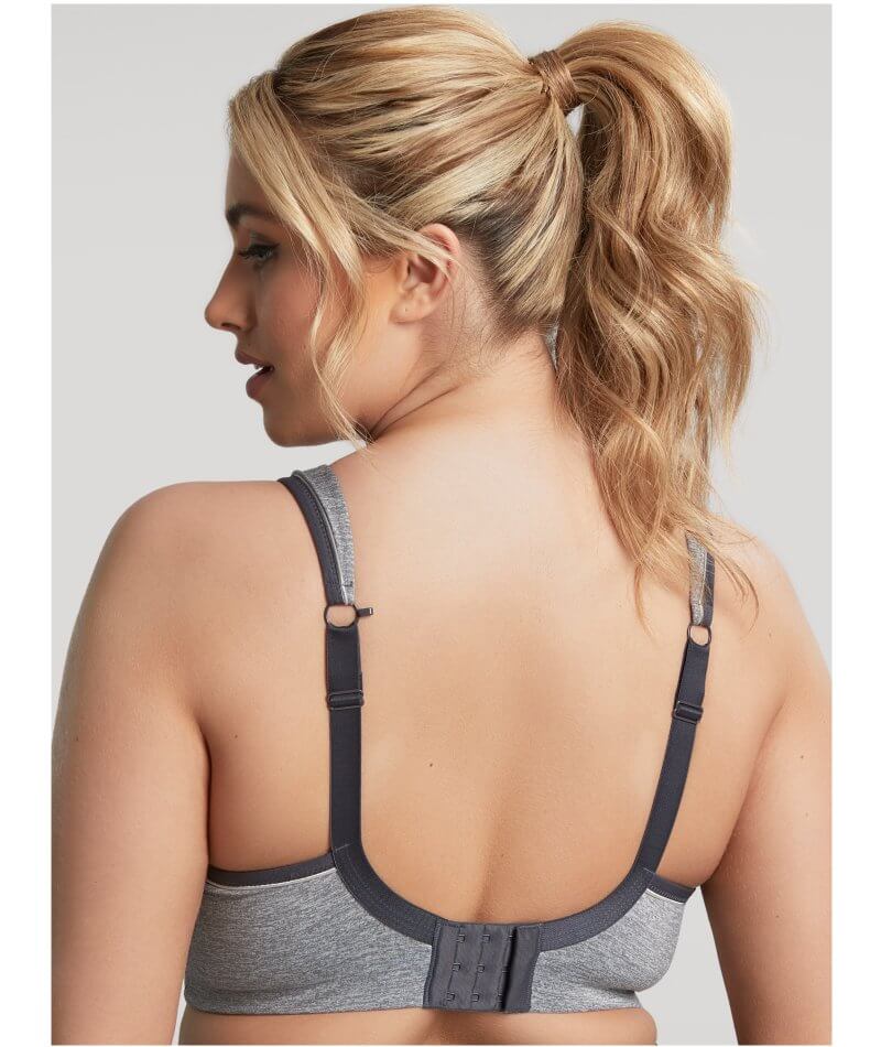 Sculptresse Non Padded Underwired Sports Bra - Charcoal Marle - Curvy