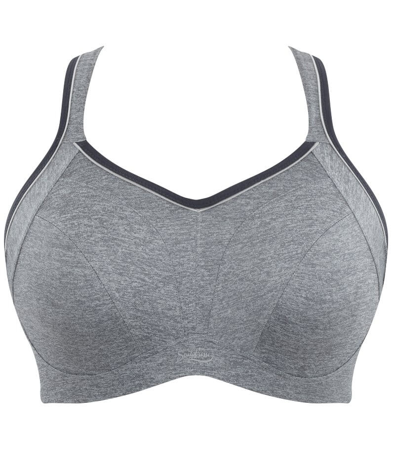 Sculptresse Non Padded Underwired Sports Bra - Charcoal Marle Bras 