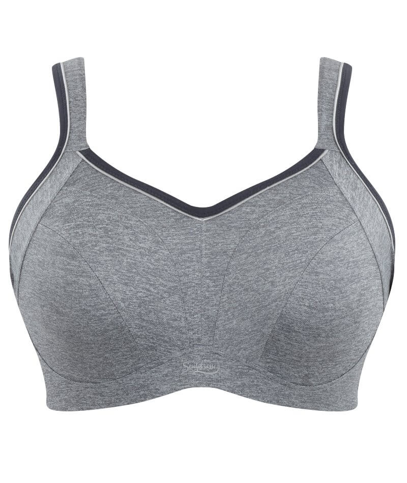 Sculptresse Non Padded Underwired Sports Bra - Charcoal Marle Bras 