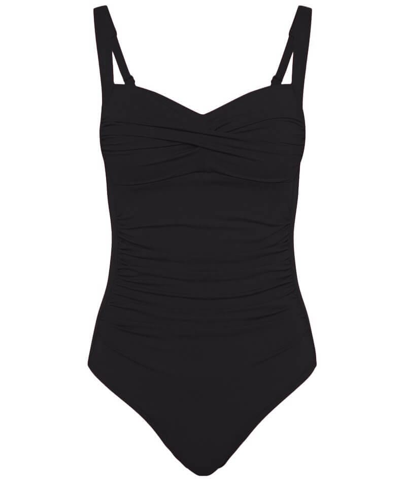 Sea Level Eco Essentials Twist Front A-DD Cup One Piece Swimsuit - Bla ...