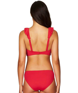 thumbnailSea Level Essentials Frill Bikini Top - Red Swim 